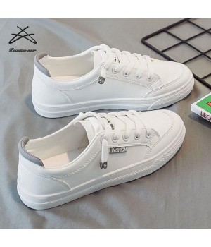 Women classic white school teenager shoes lace up Internal increase casual sport ladies sneaker shoes