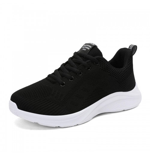 2024 Students lightweight breathable flying woven casual shoes running travel sports women